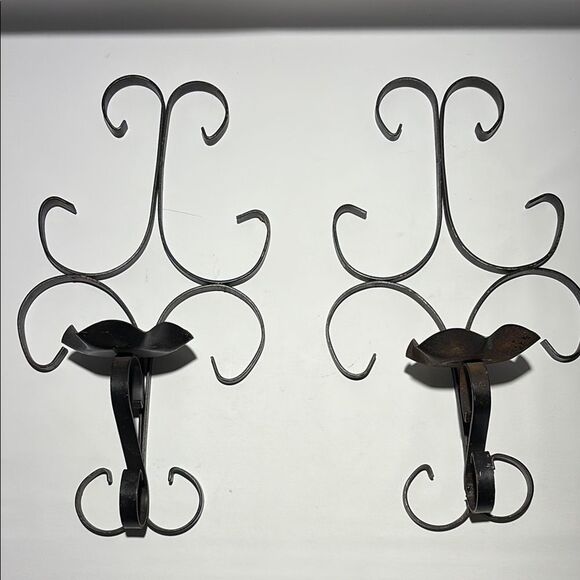 Black Metal Candle sconces - Picture 2 of 6